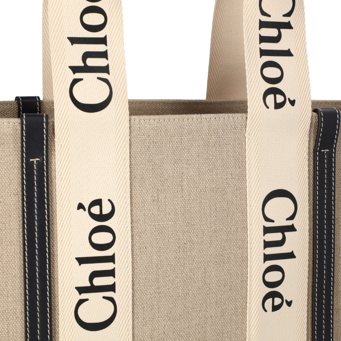 Chloé Large Woody Tote Bag Black