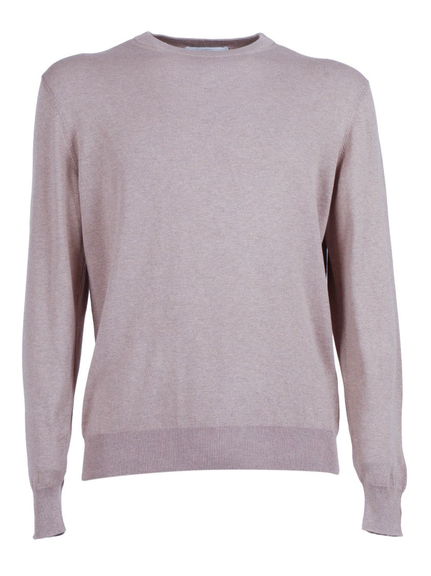 Ballantyne Silk Cotton Round Neck Sweater