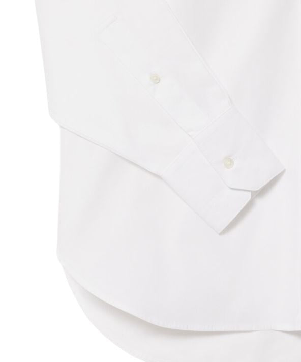 Lacoste Timeless Oversized Cotton Poplin Shirt With Stripes