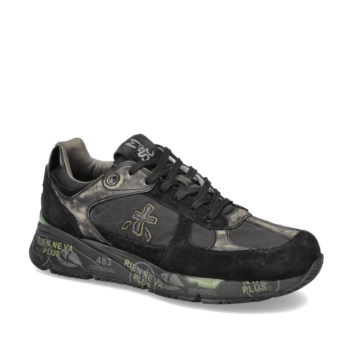 Premiata Mase Sneakers In Black Suede