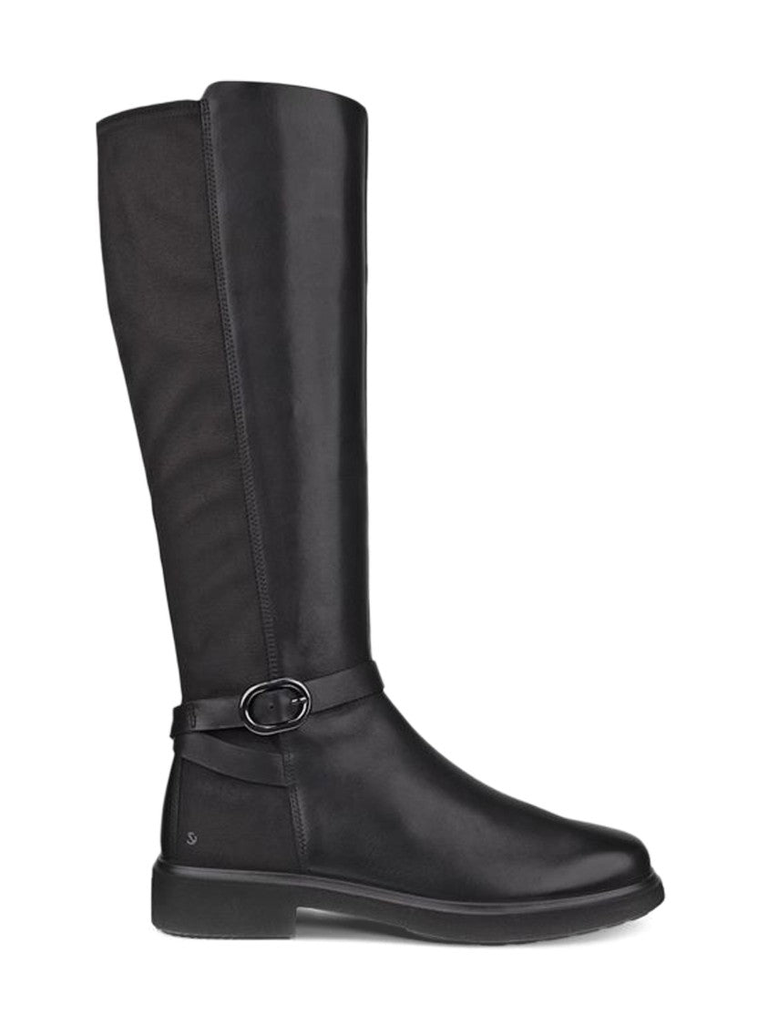 Ecco Polished Black Tall Boots