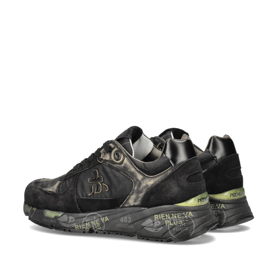 Premiata Mase Sneakers In Black Suede
