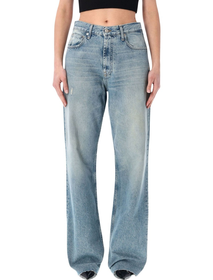 Cycle High Rise Extralong Straight Wash Jeans