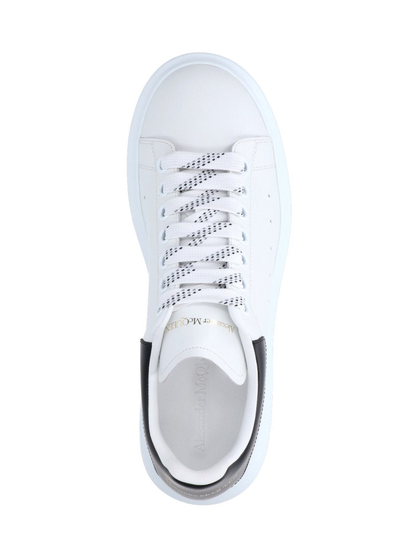 Alexander Mcqueen White Oversize Platform Leather Sneakers