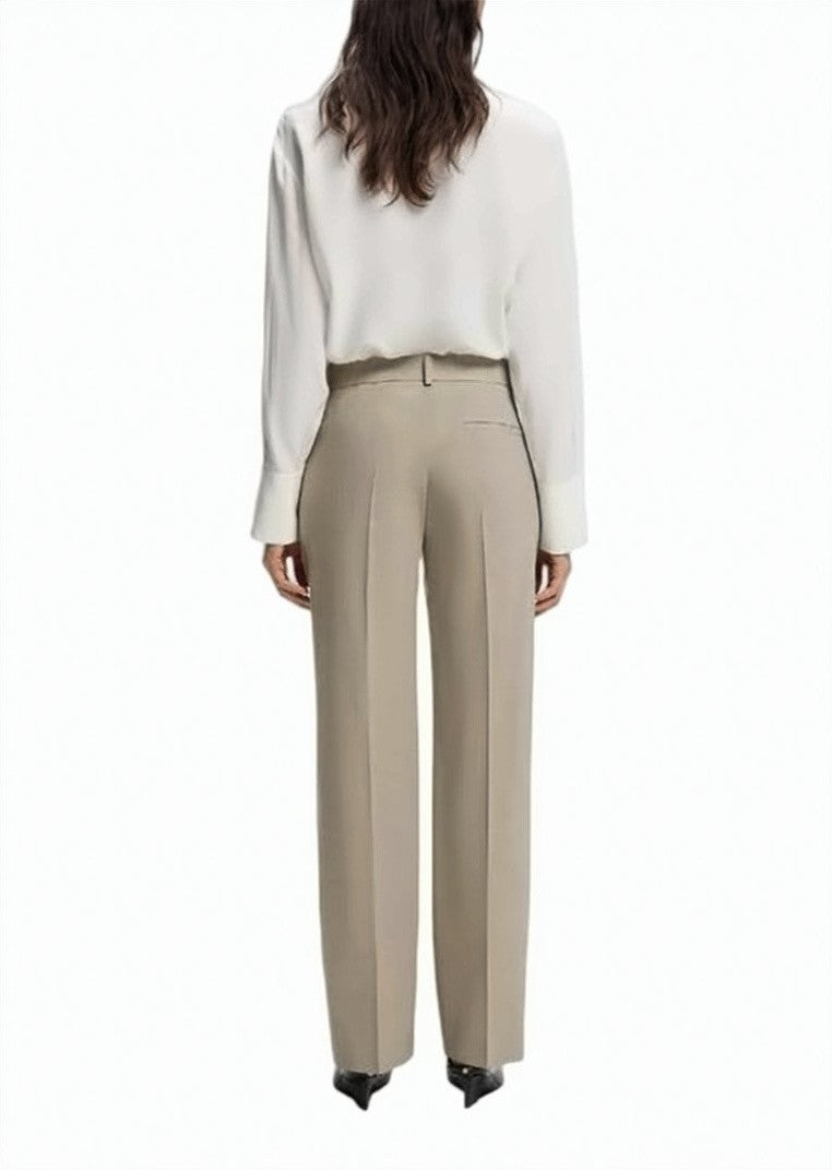 Boss Tilda9 Melange Straight Leg Trousers