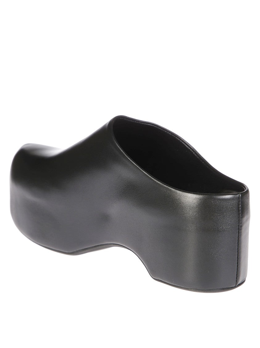 Marni Matte Finish Clog With Elevated Platform