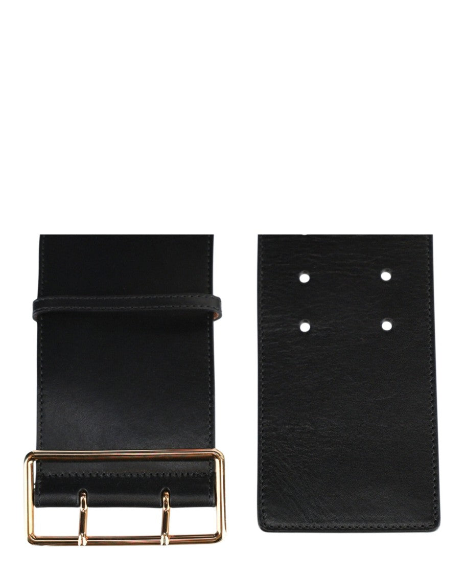 Alexander Mcqueen Wide Ecolux Military Belt