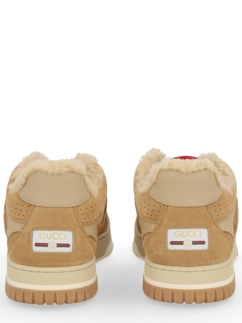 Gucci Re-Web Webbing Calfskin Sneakers