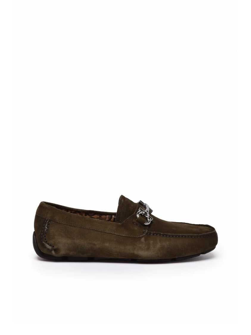 Salvatore Ferragamo Parigi Eco Suede Loafer - Green