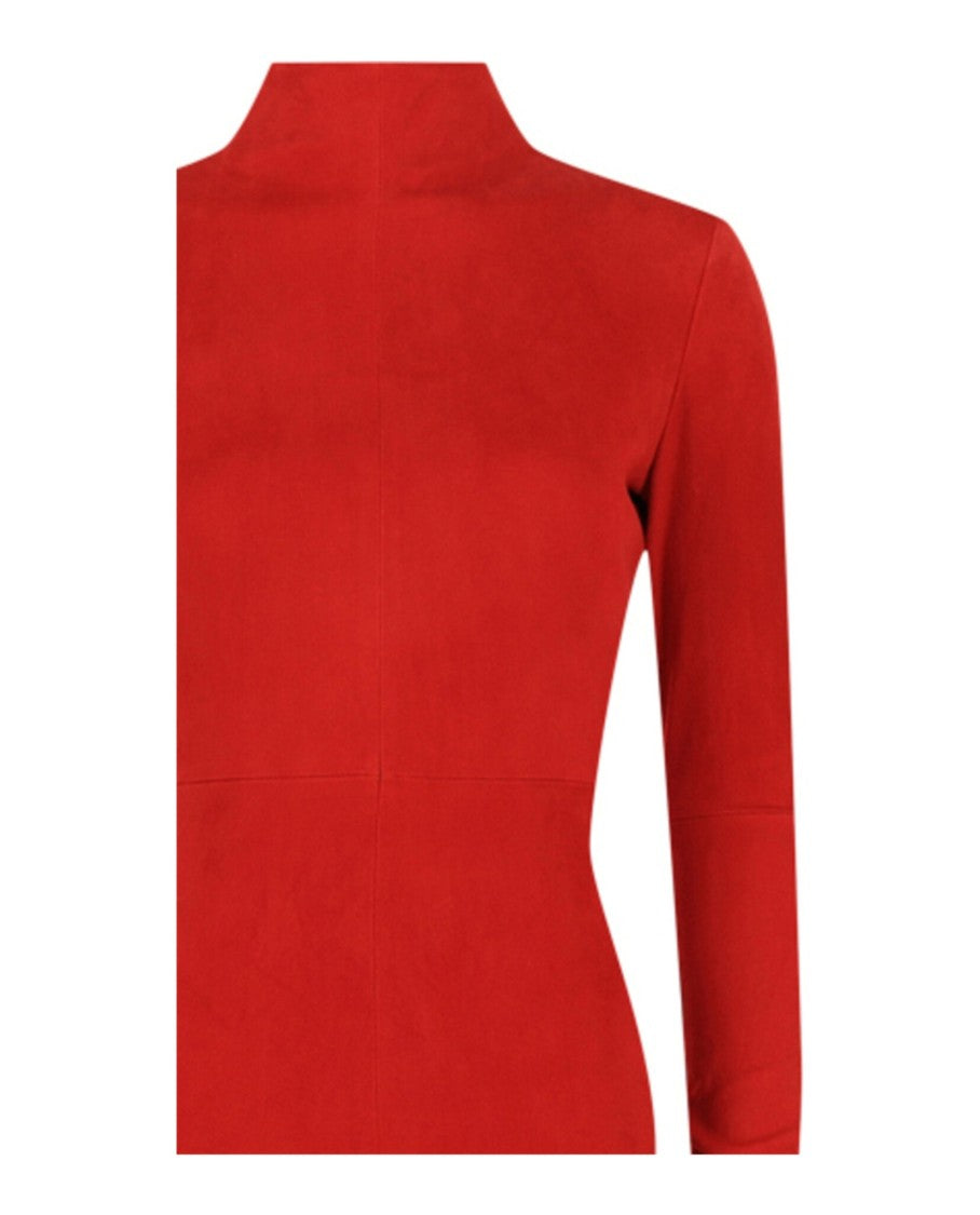 Ferragamo Backless Suede Dress