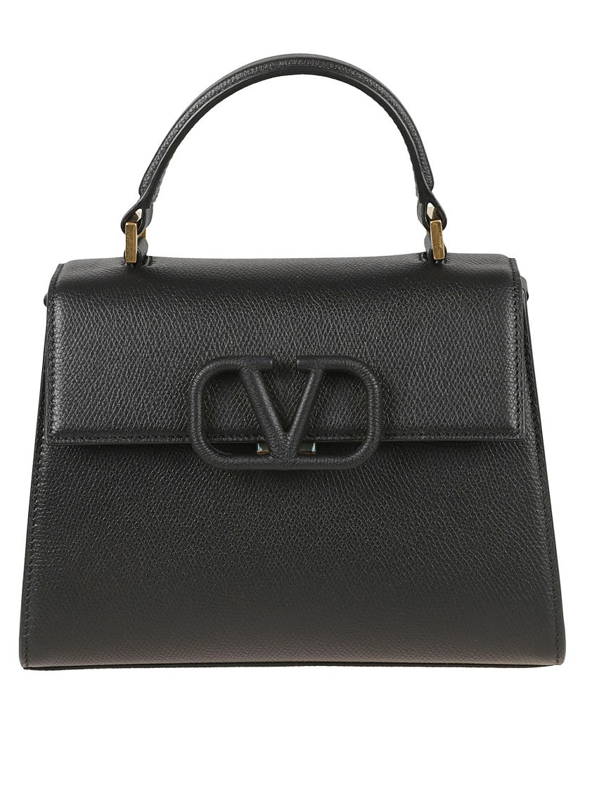 Valentino Garavani Structured Handbag With Signature Logo Closure