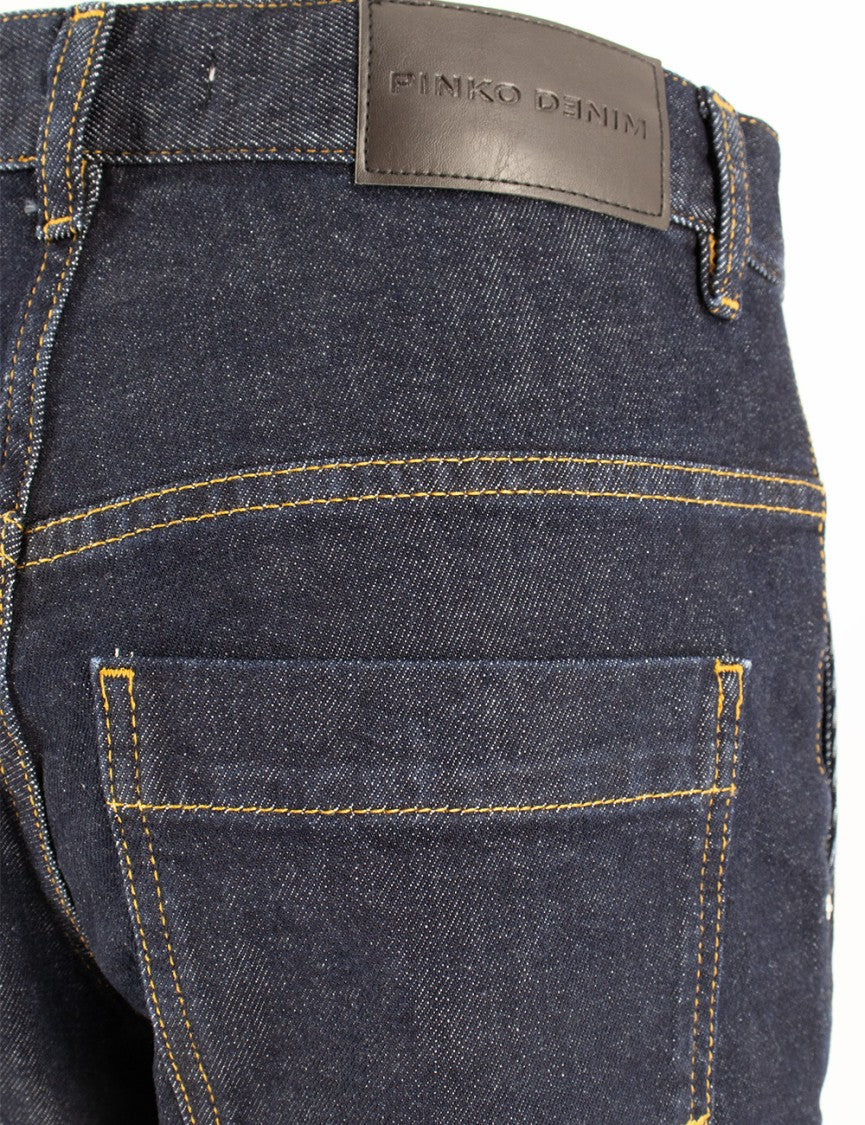 Pinko High-Waisted Straight-Leg Jeans With Zip Fastening