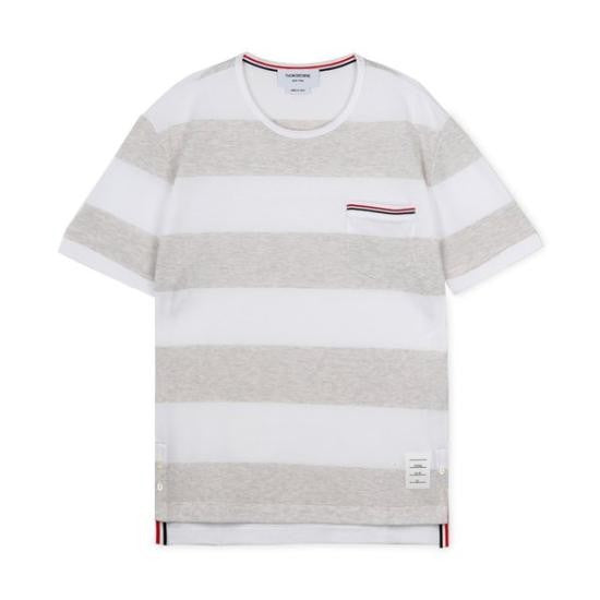 Thom Browne Horizontal Striped Thom Browne Short-Sleeve T-Shirt