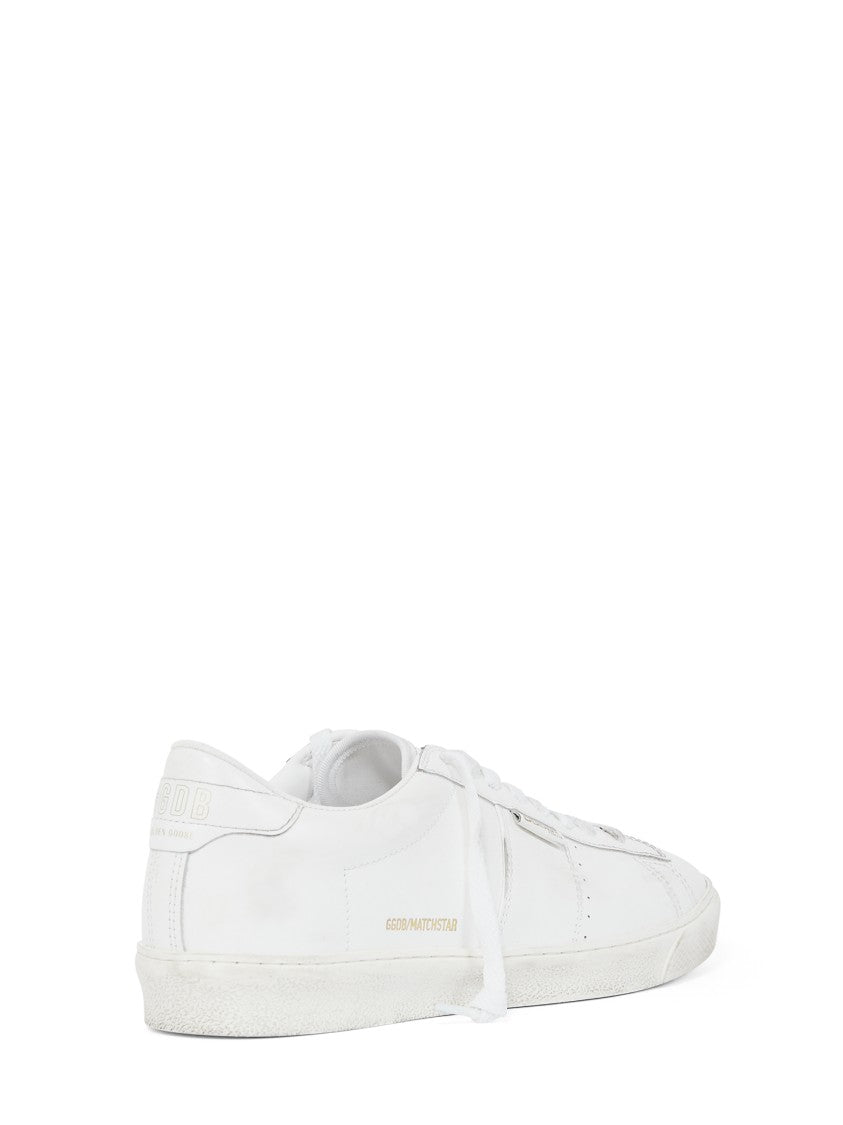 Golden Goose Shiny Leather Sneakers With Polished Upper