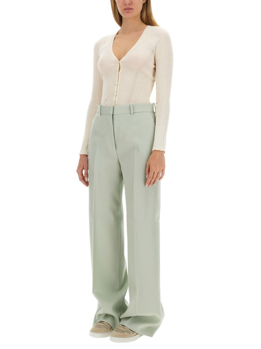 Lanvin Fitted V-Neck Cardigan In Blend