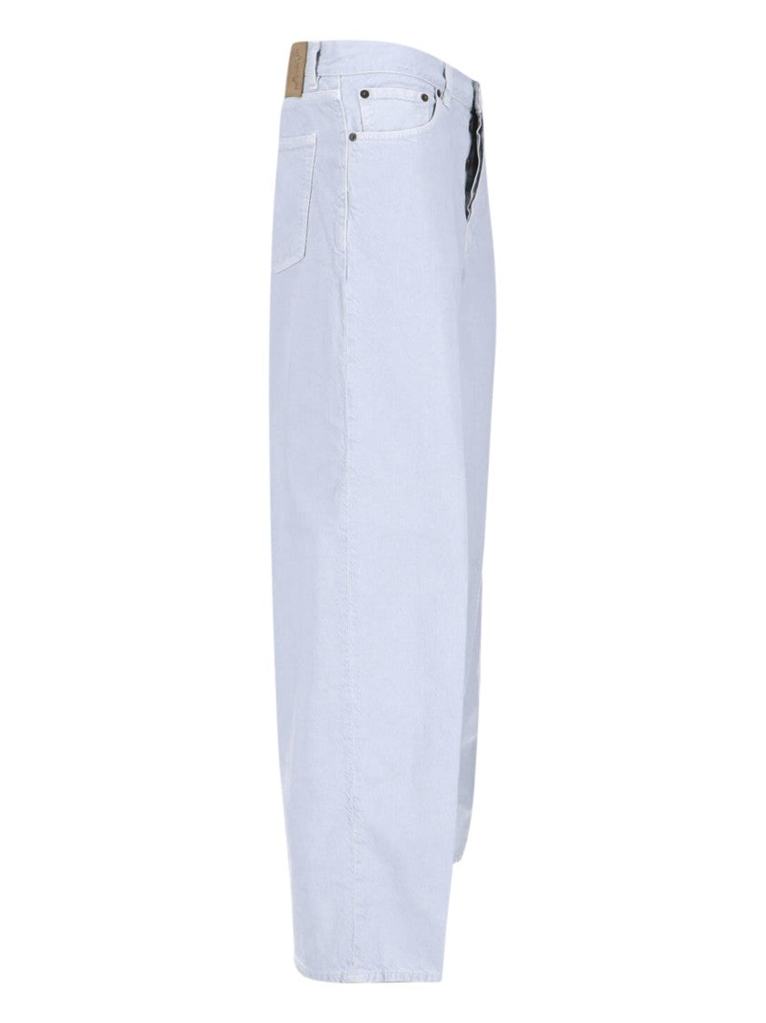 Haikure Wide-Leg Jeans In Cotton-Linen Blend With Mid-Rise Waist