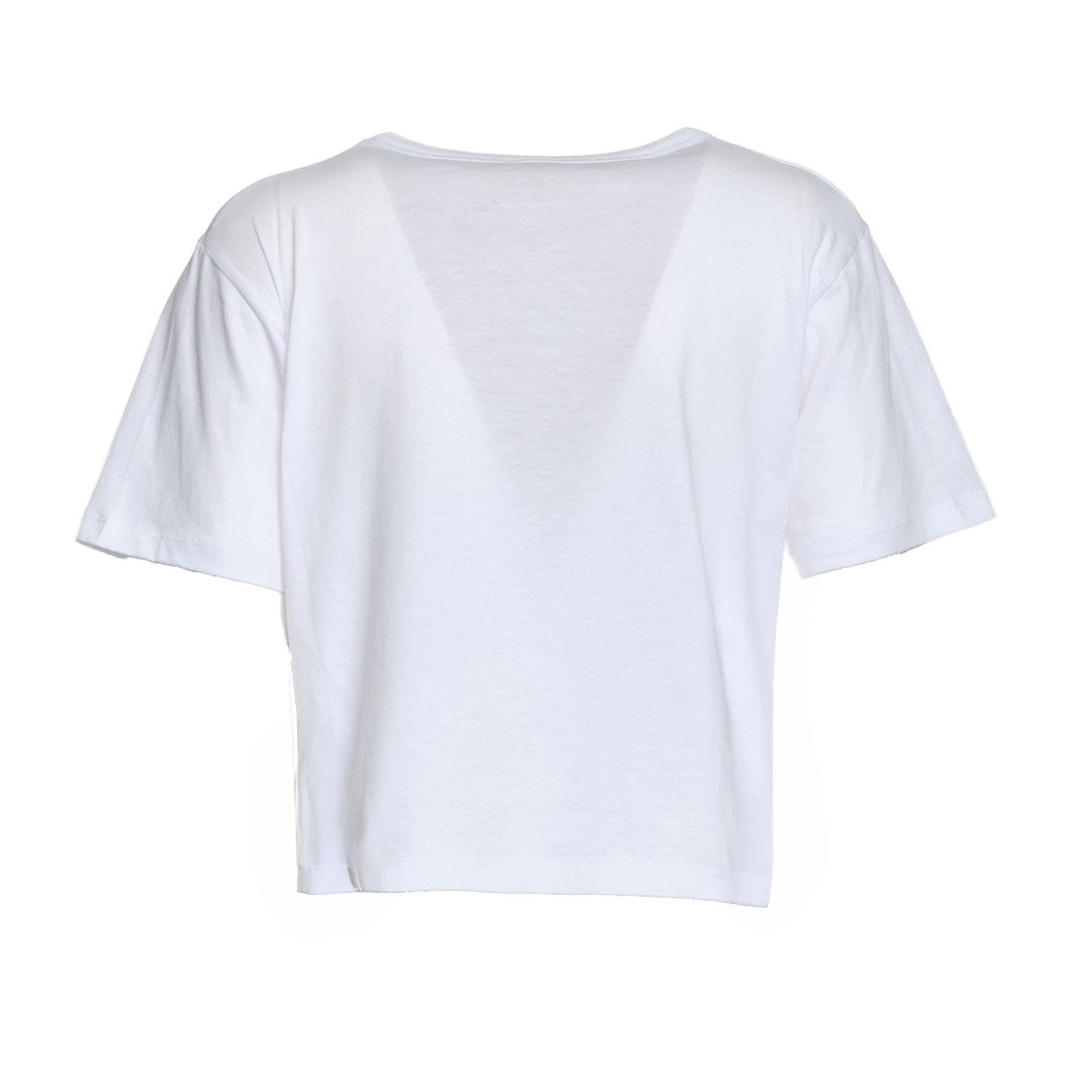 N°21 Cropped Shimmer Embellished Casual T-Shirt