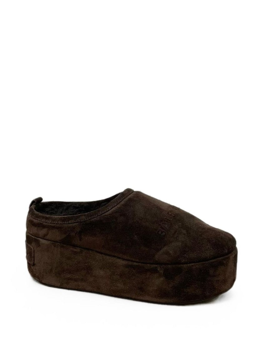 Balenciaga Black Alaska Platform Soft Mule