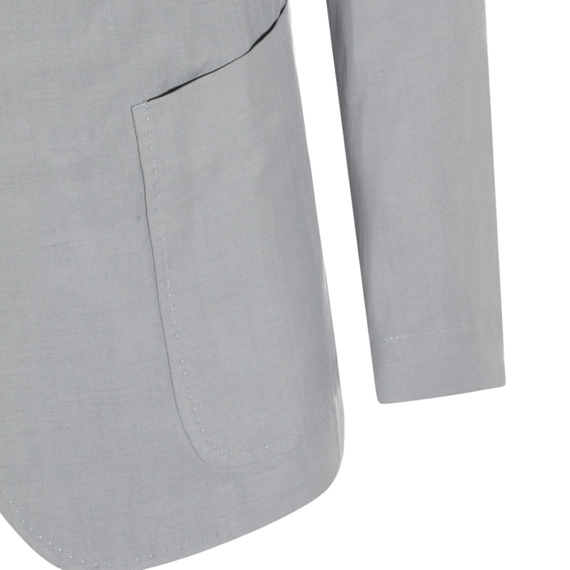Eleventy Tailored Light Grey Jacket With Notched Lapel