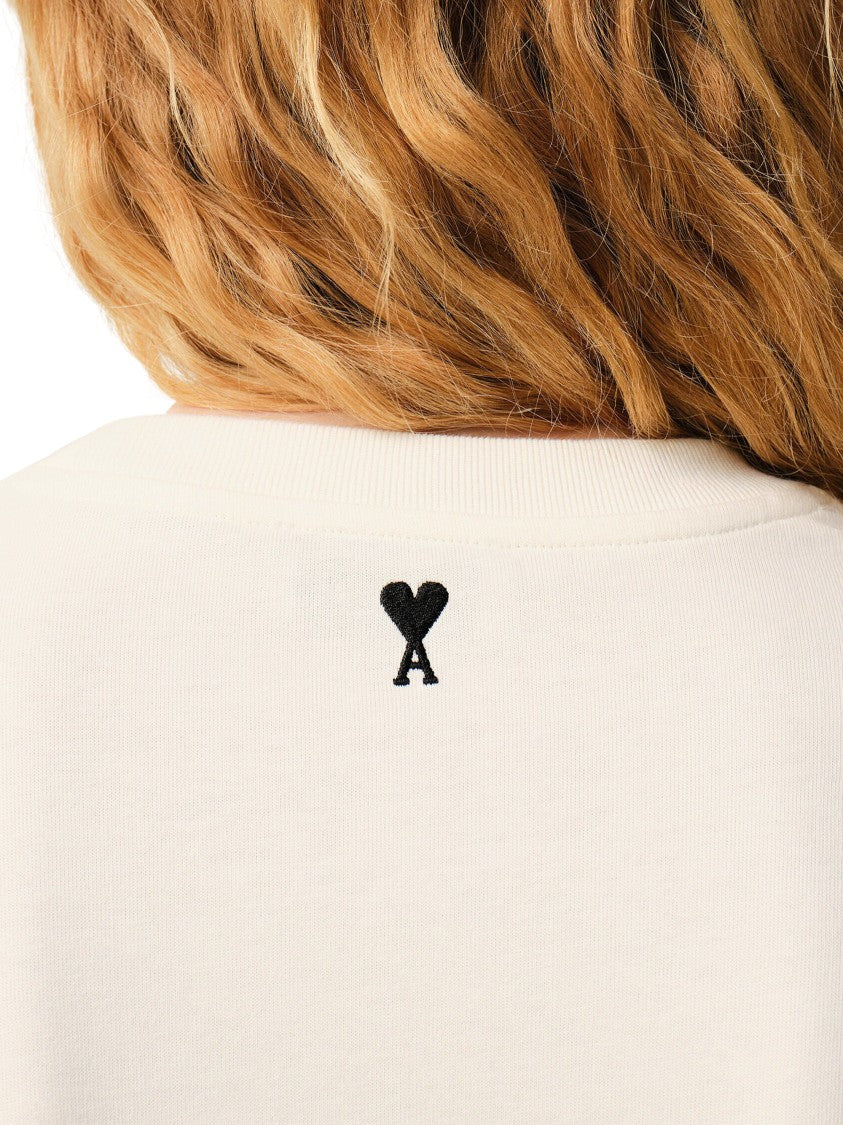 Ami Paris Boxy Fit Short-Sleeve T-Shirt With Signature Print