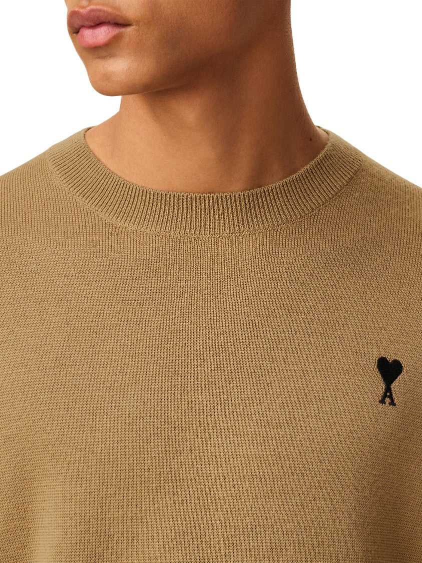 Ami Crew Neck Merino Wool Sweater