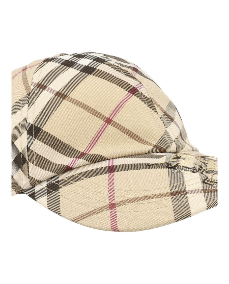 Burberry Mh Ess Check Baseball Hat