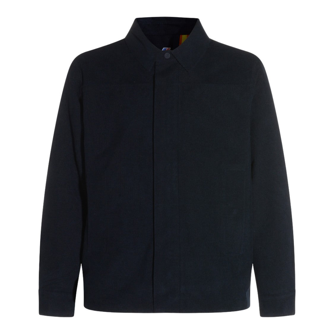 K-Way Black Jacket With Stand Collar