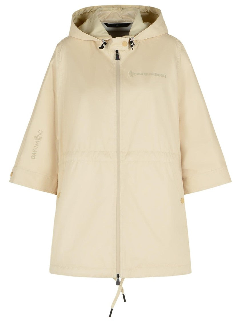 Moncler Grenoble 'Vorassay' Beige Nylon Cape