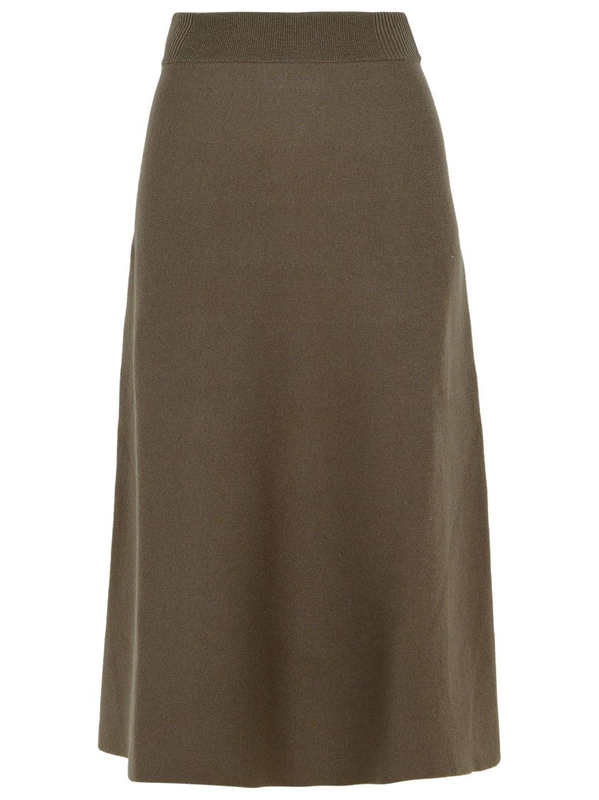 Lanvin Beige Wool Blend Skirt