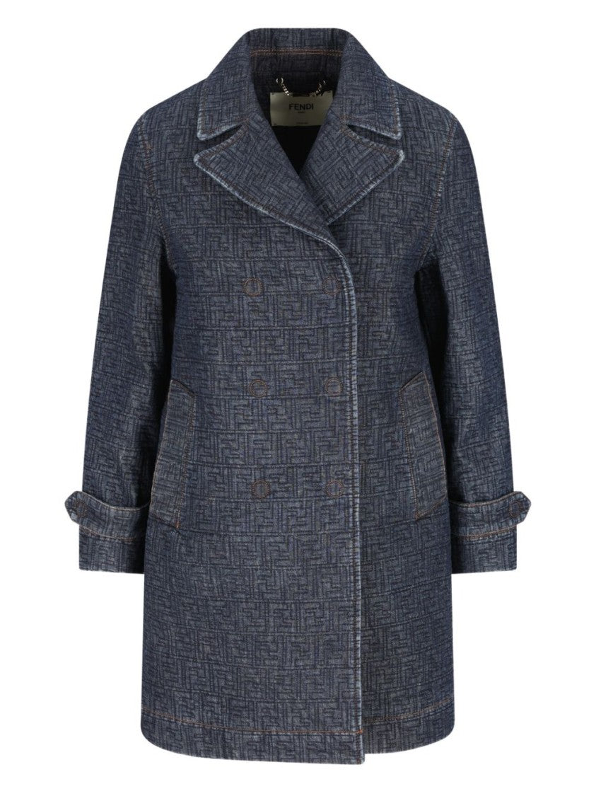 Fendi Textured Geometric Pattern Fendi Jacket