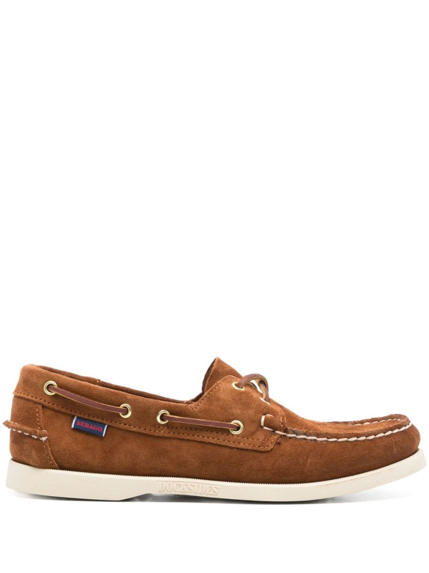 Sebago Brown Suede Boat Shoes