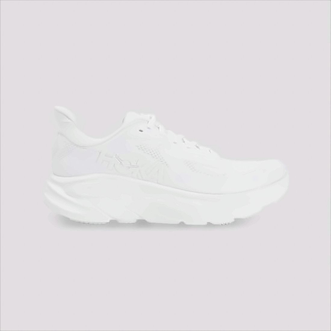 Hoka Breathable Mesh Sneakers With Cushioned Rubber Sole