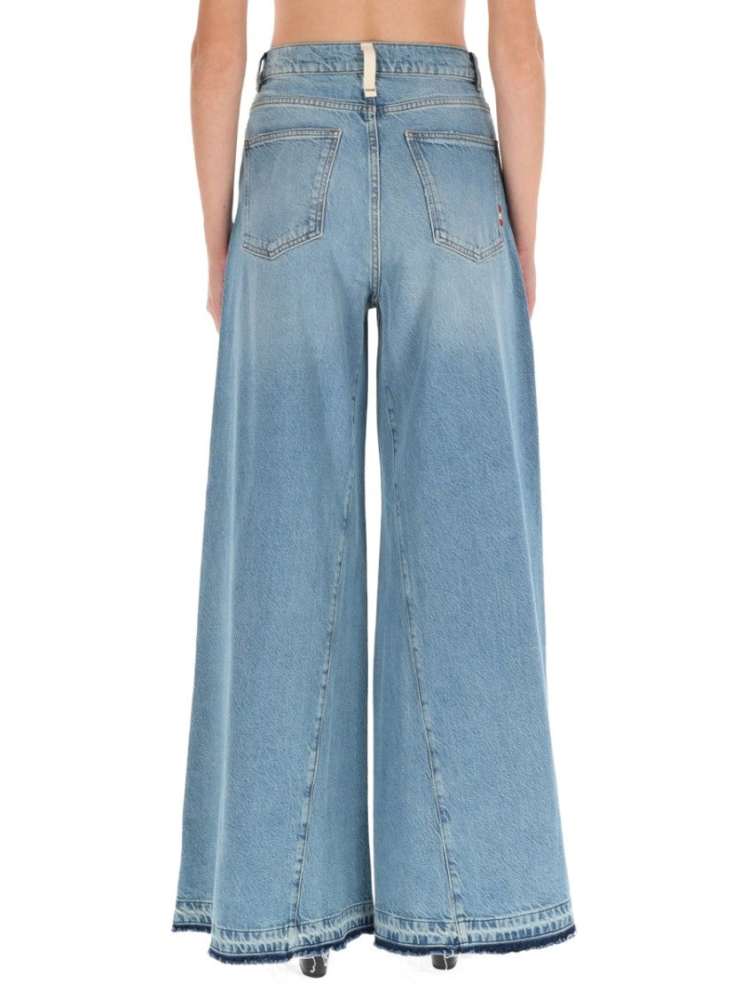Amish Colette Rinse Wide-Leg Light Jeans