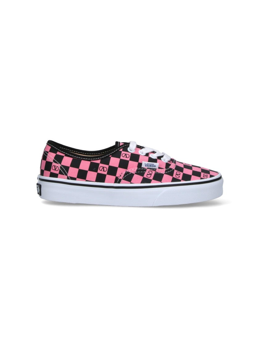 Valentino Garavani Low-Top Sneakers With Checkerboard Pattern