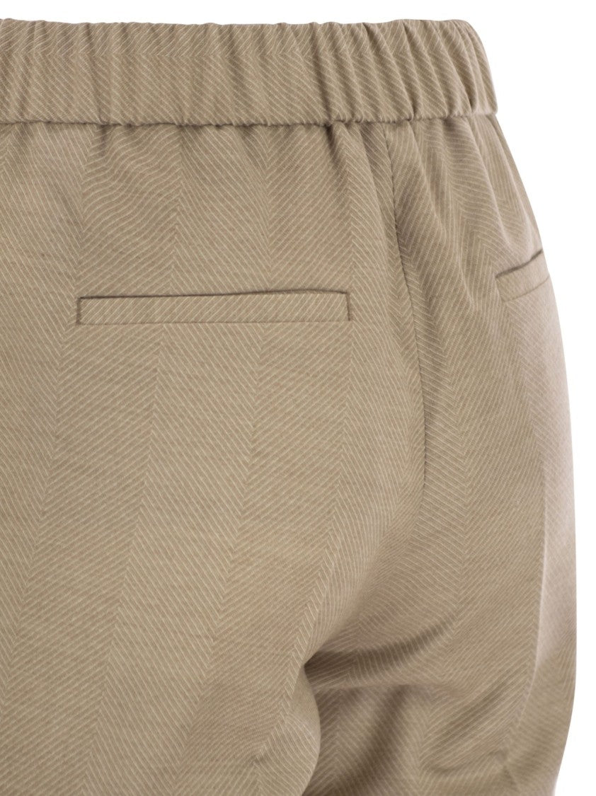 Peserico Stretch Virgin Wool Trousers