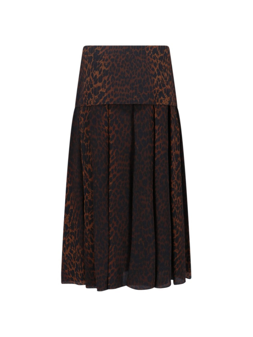 Balenciaga Leopard Print Maxi Skirt – Leopard Print
