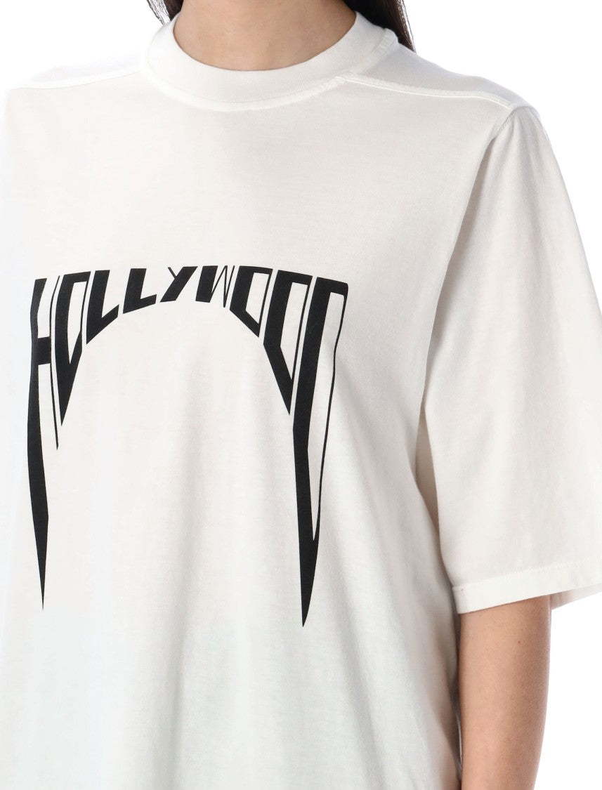 Drkshdw By Rick Owens Graphic Print Oversized Cotton T-Shirt