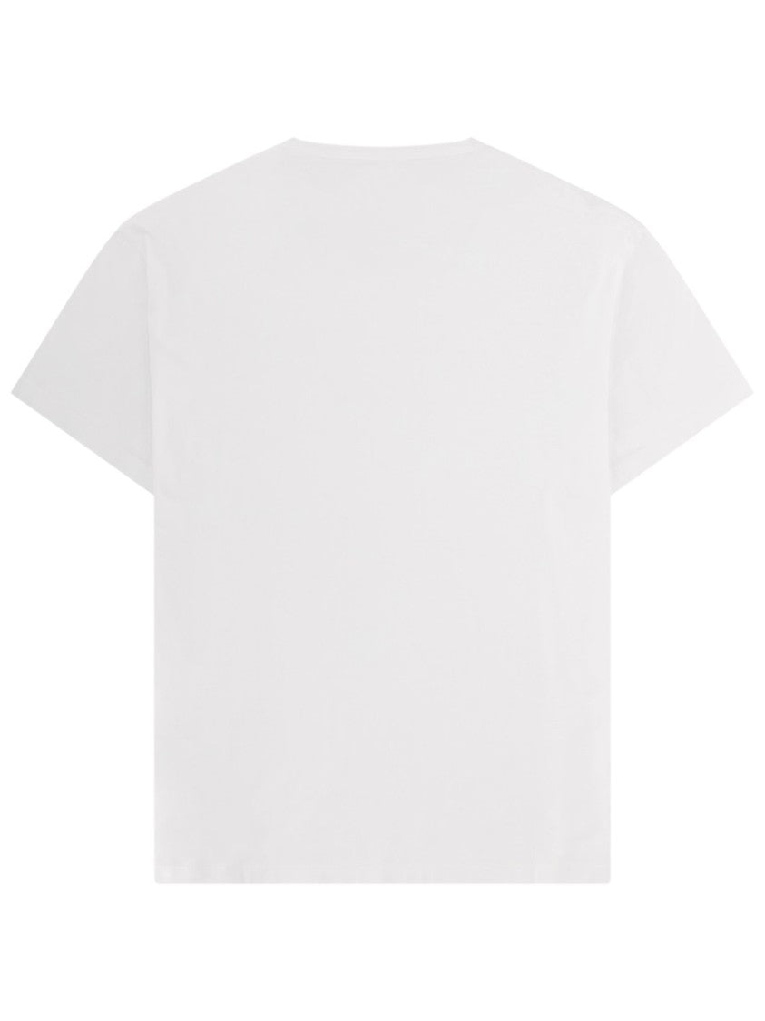 Maison Margiela Boxy Crew Neck Upside Text Cotton T-Shirt