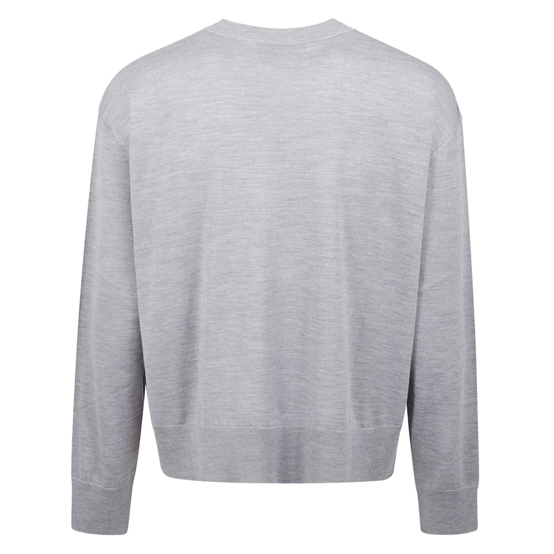 Ami Classic Long-Sleeved Crewneck Top With Logo