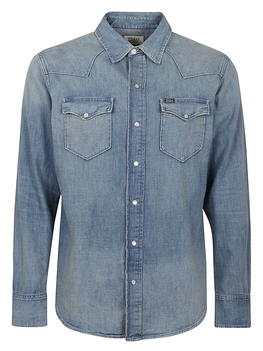 Polo Ralph Lauren Light Wash Denim Sport Shirt