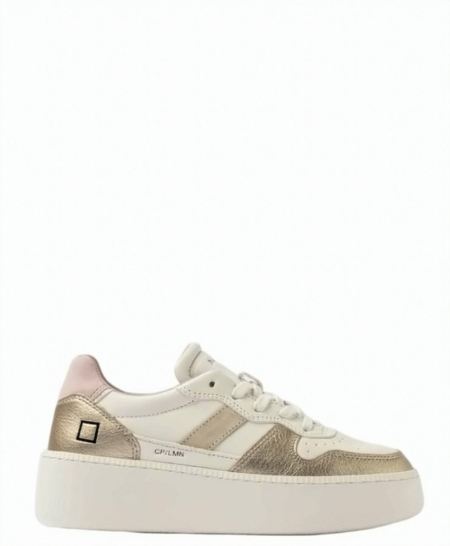D.A.T.E Court Platform Metallic Detail Sneakers