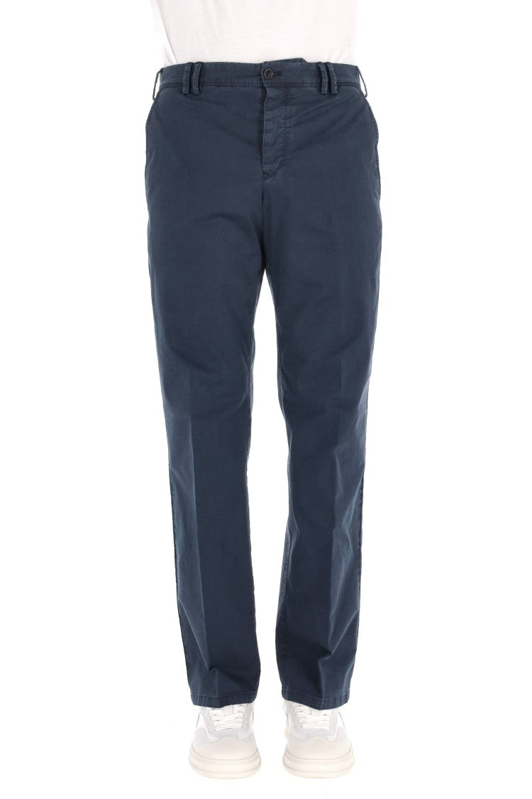Pt Torino Michael Model Delavé Cotton Trousers