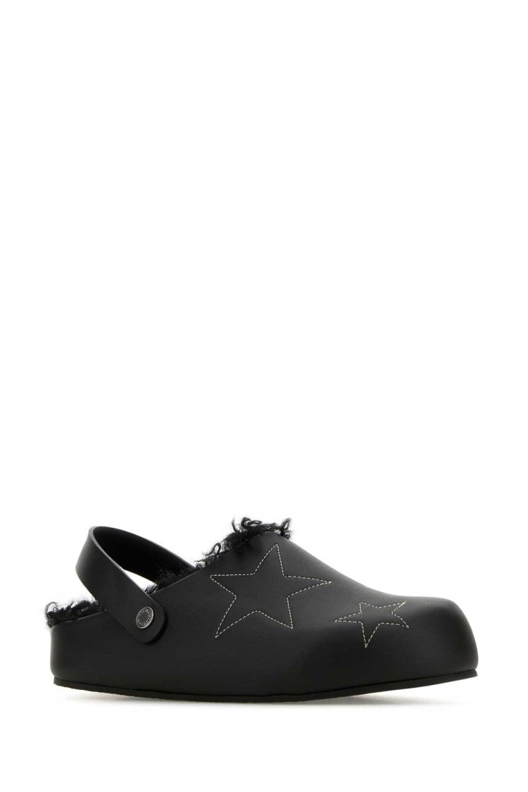 Stella Mccartney Black Alter Mat Elyse Slippers
