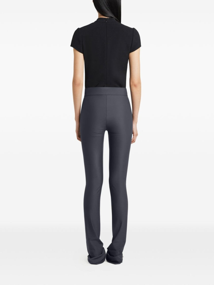 Courrèges Fitted Black Short-Sleeved Top