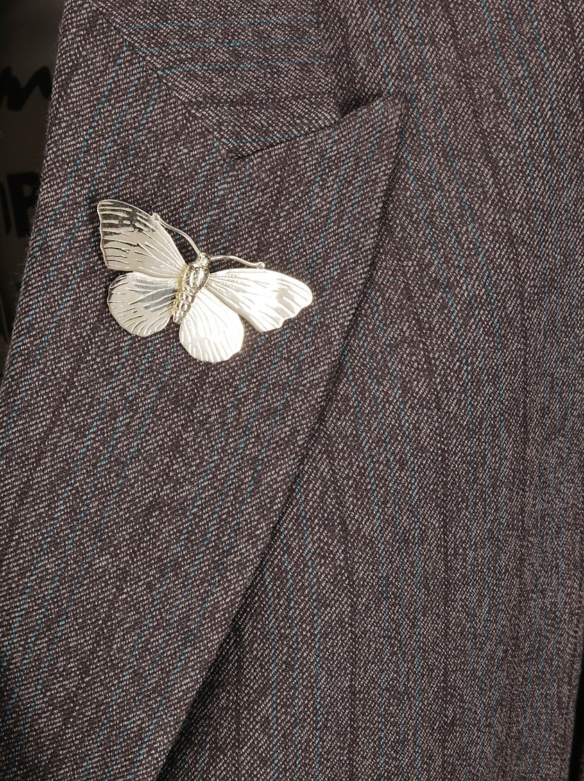 Golden Goose Tailored Blazer With Tunnel Design And Pinstripe Pattern