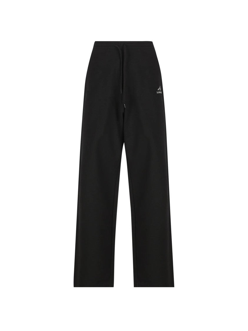 Balenciaga Baggy Black Sweatpants With Adjustable Waistband And Side Pockets