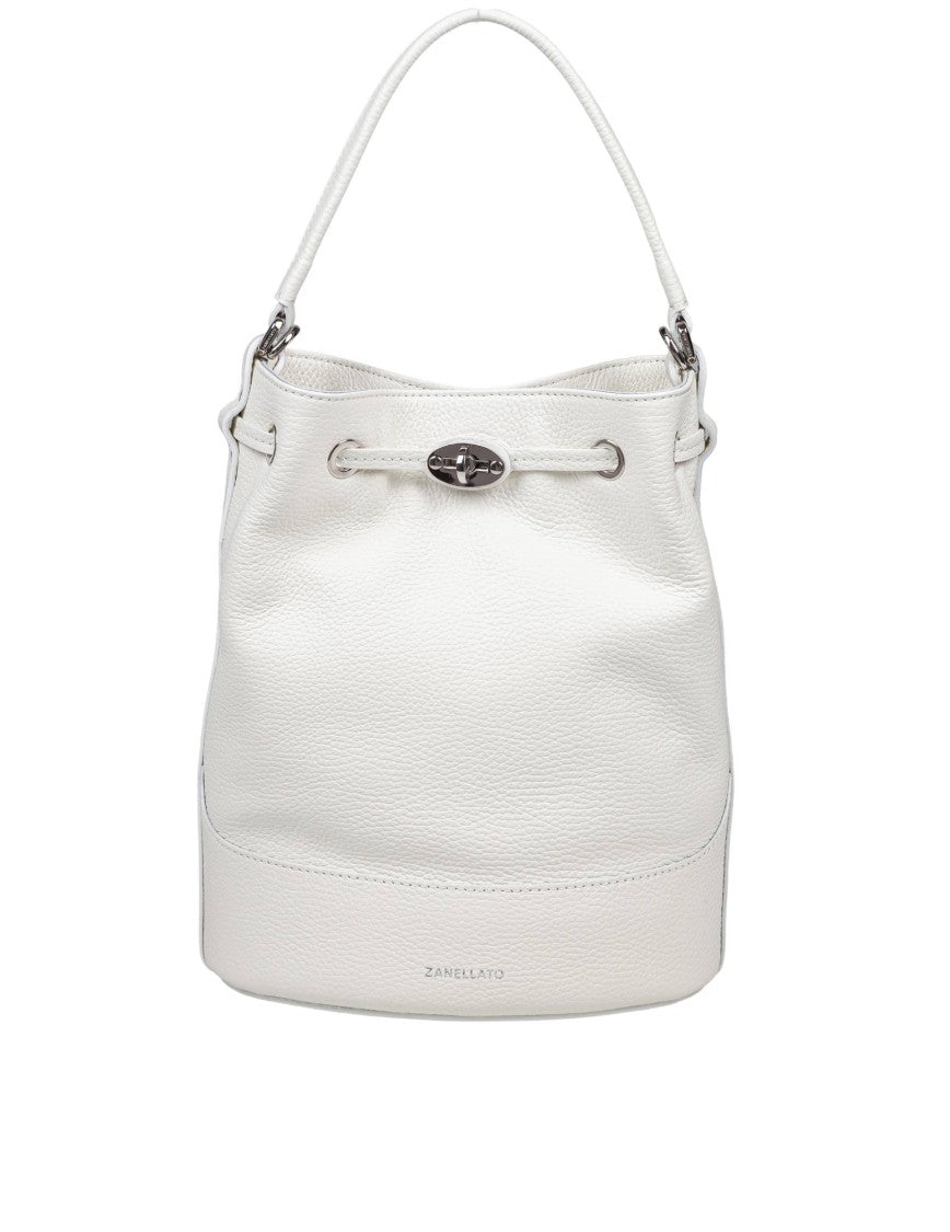 Zanellato Milk Leather Monda' Daily Day S Bucket Bag
