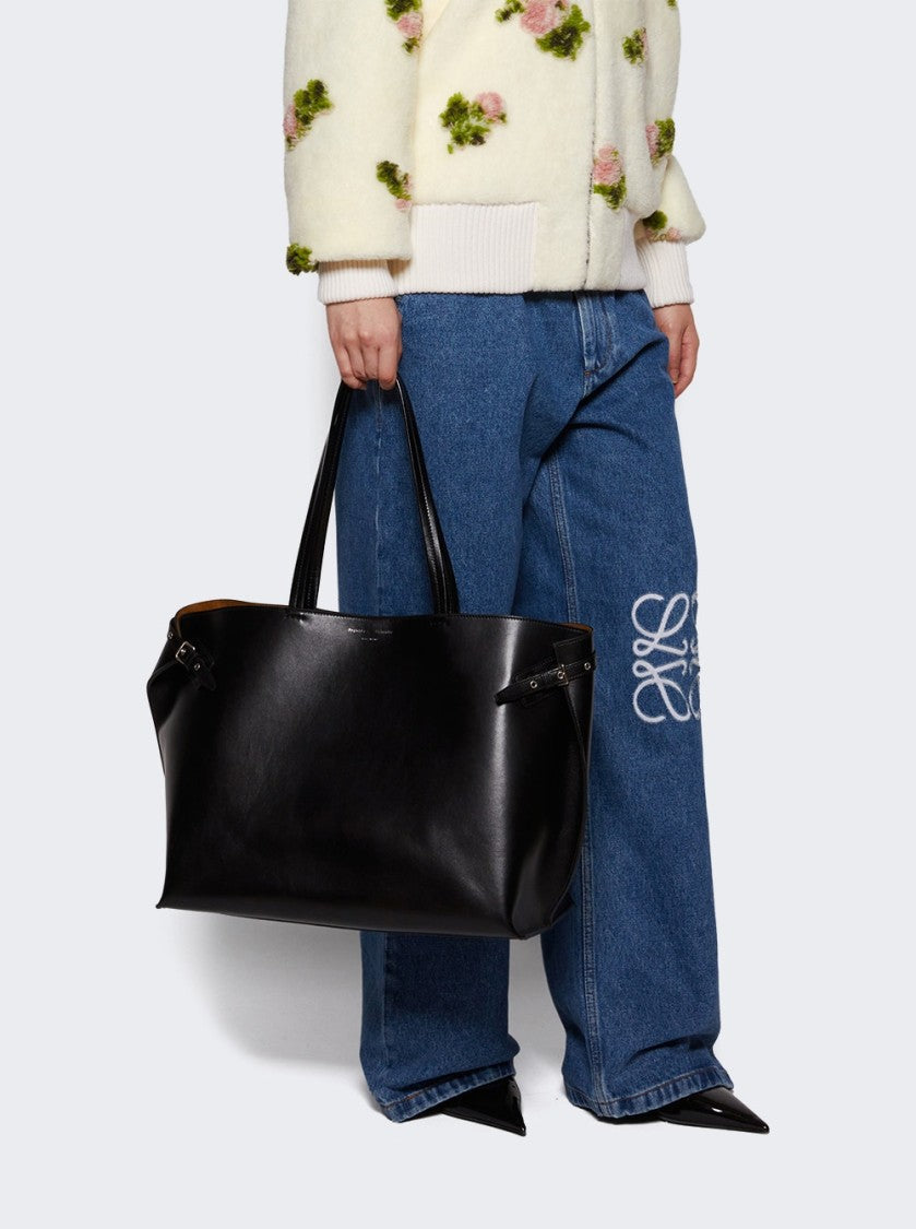 Proenza Schouler Days Carryall In Smooth Calf Leather Black