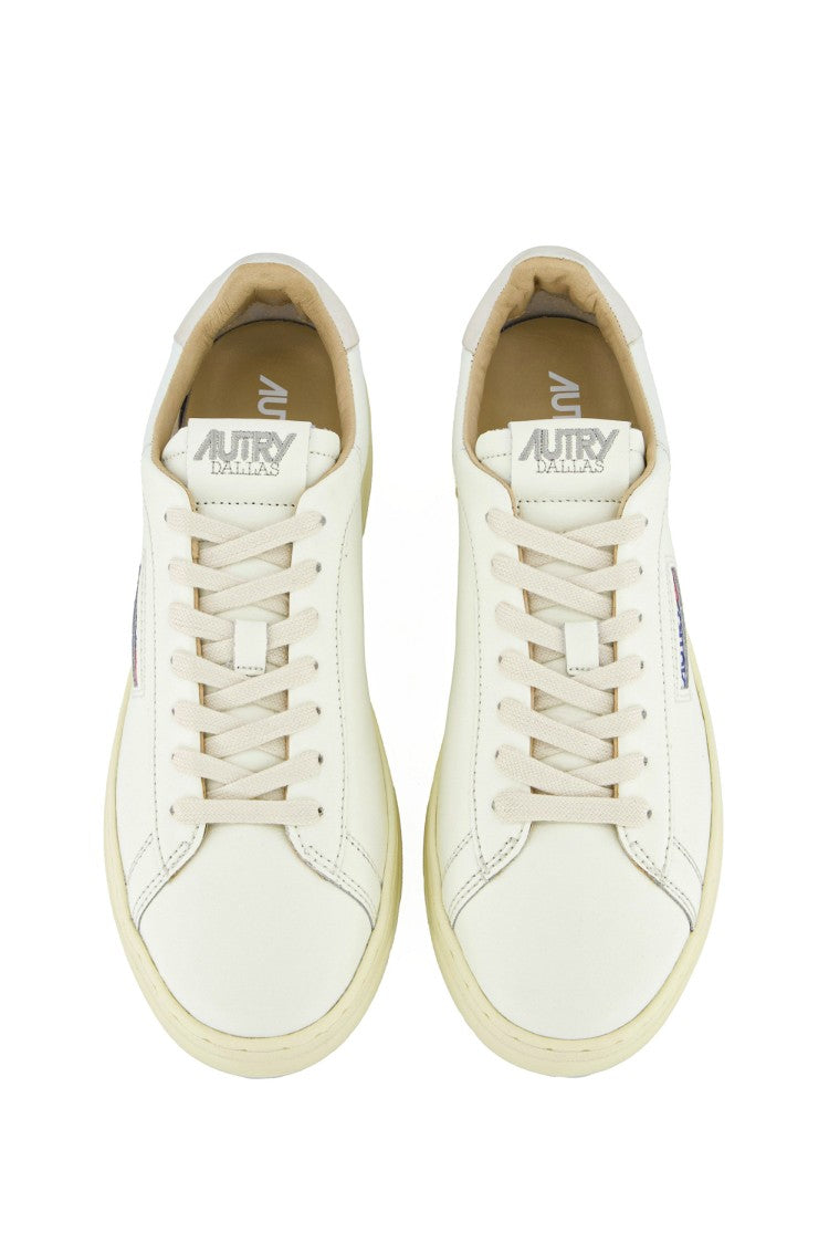 Autry Dallas Canvas Low-Top Sneakers - White