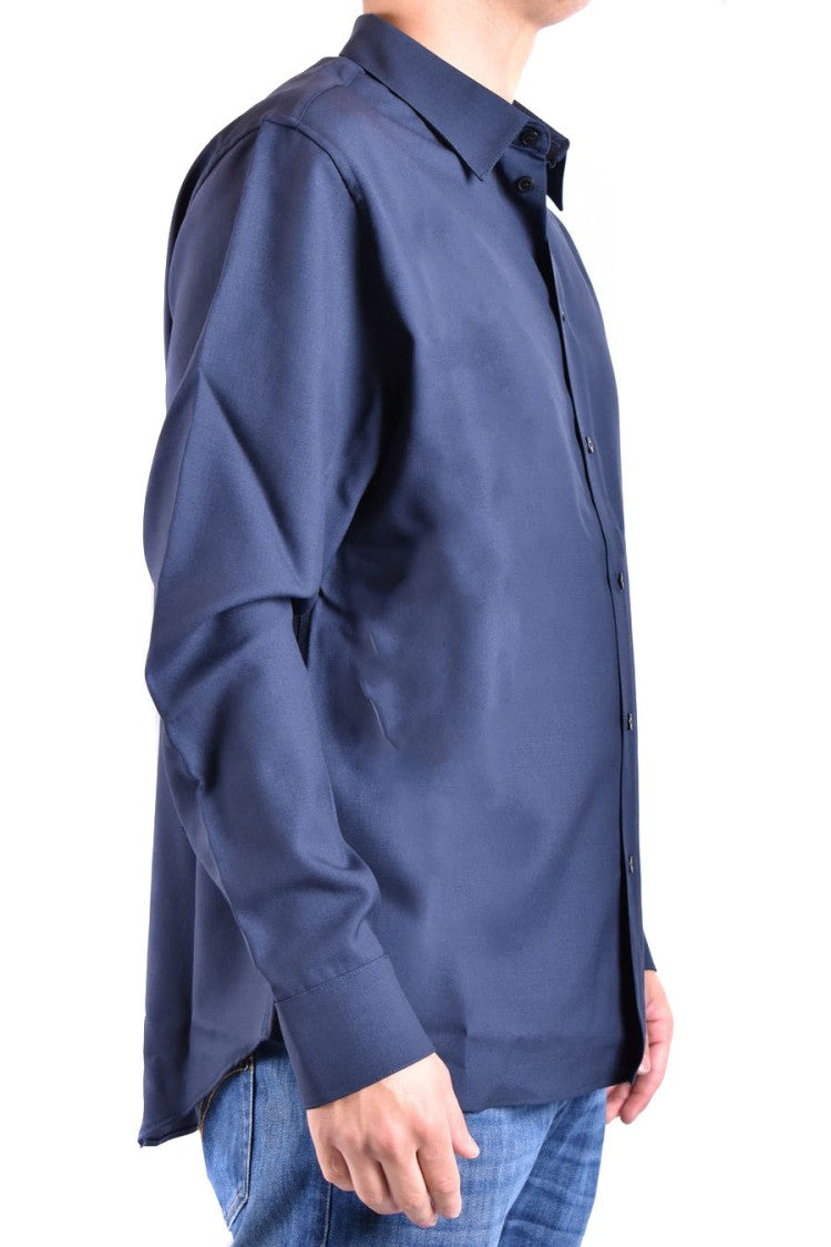 Laneus Blue Cotton Shirt